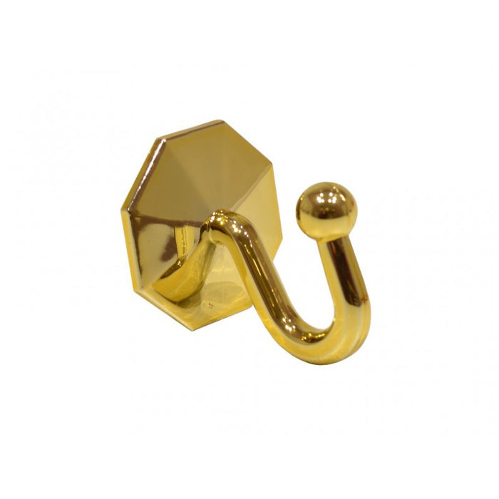 40mm Brass Effect Self Adhesive Curtain Tassel Hook (Pack of 2)