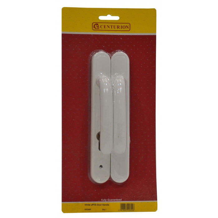 White UPVC Sprung Door Handle