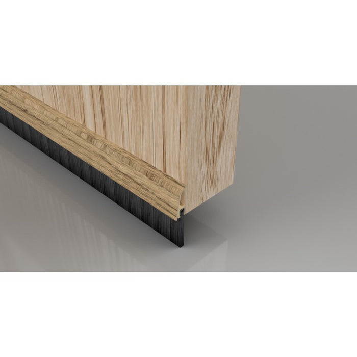 838mm Light Oak Effect Brush Strip