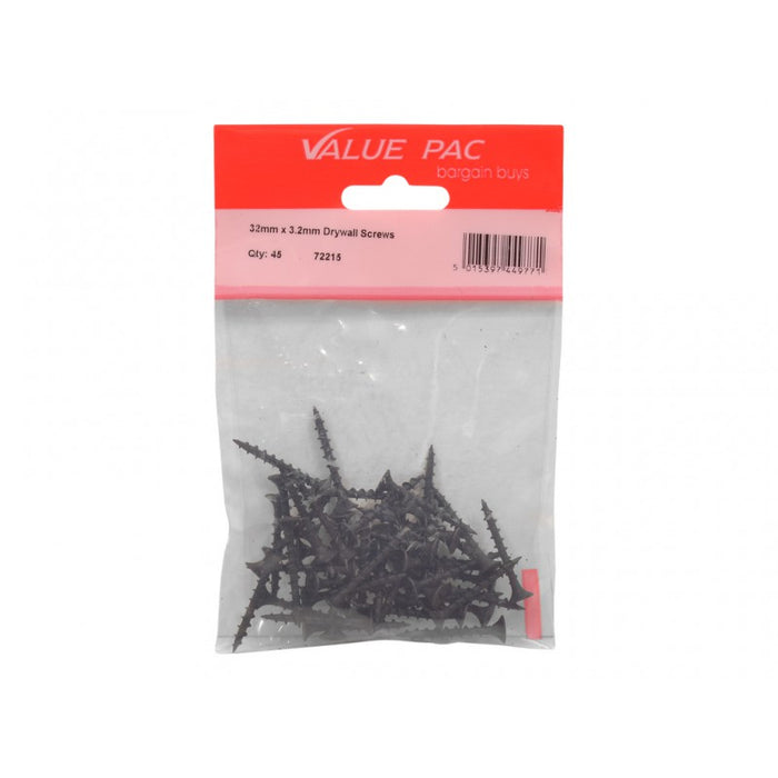 32mm x 3.2mm Drywall Screws 40pk