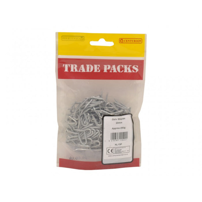 Staples - Galvanised - 20mm (250g)