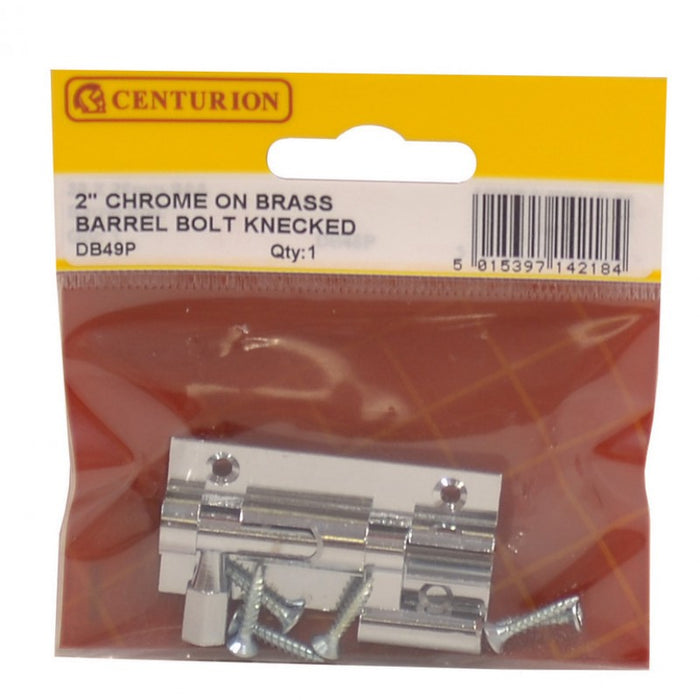50mm x 25mm (1") CP Wide Necked Barrel Bolt