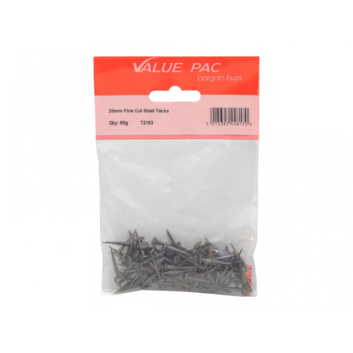 20mm Fine Cut Steel Tacks - 65g pack