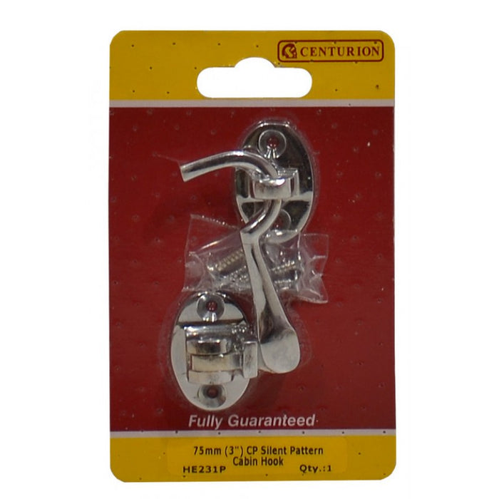75mm (3") CP Silent Pattern Cabin Hook