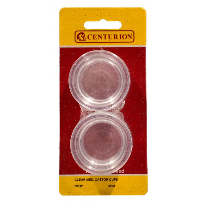 Clear Medium Castor Cups
