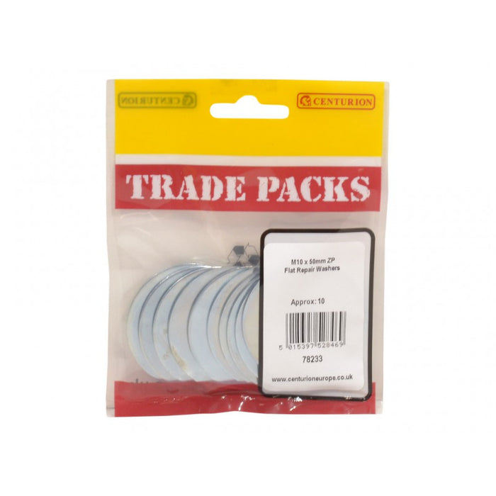 Flat Repair Washers - ZP - M10 x 50mm (10 PK)