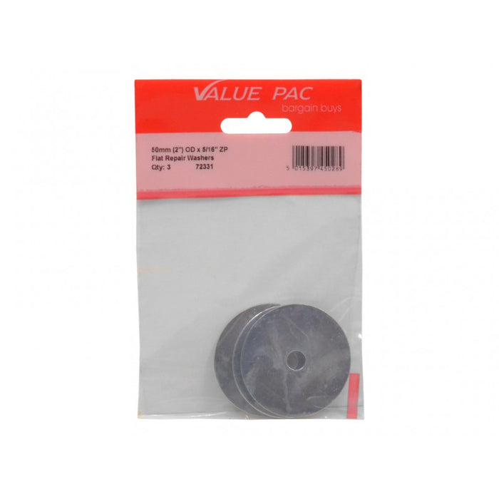 50mm ZP Flat Repair Washers