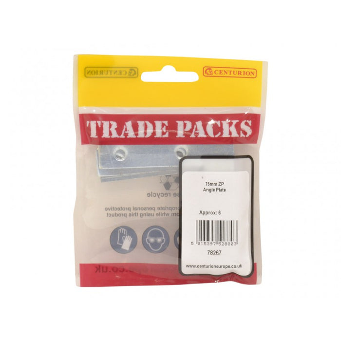 Angle Plate - ZP - 75mm (6 PK)