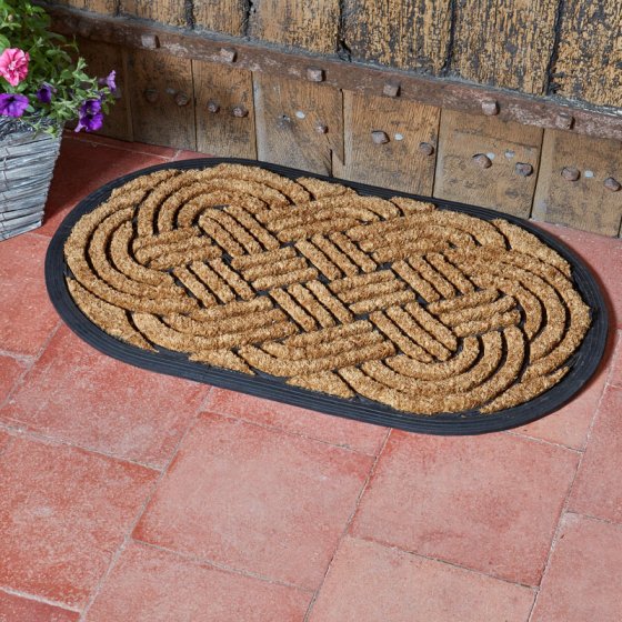 Heavy Duty Multi-Mat Celtic Knot Oval 75x45cm