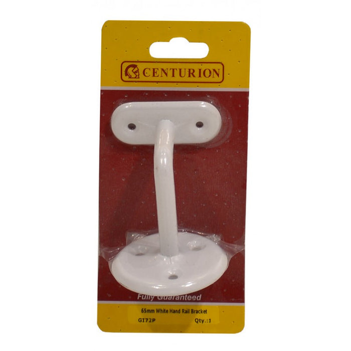 65mm White Hand Rail Bracket