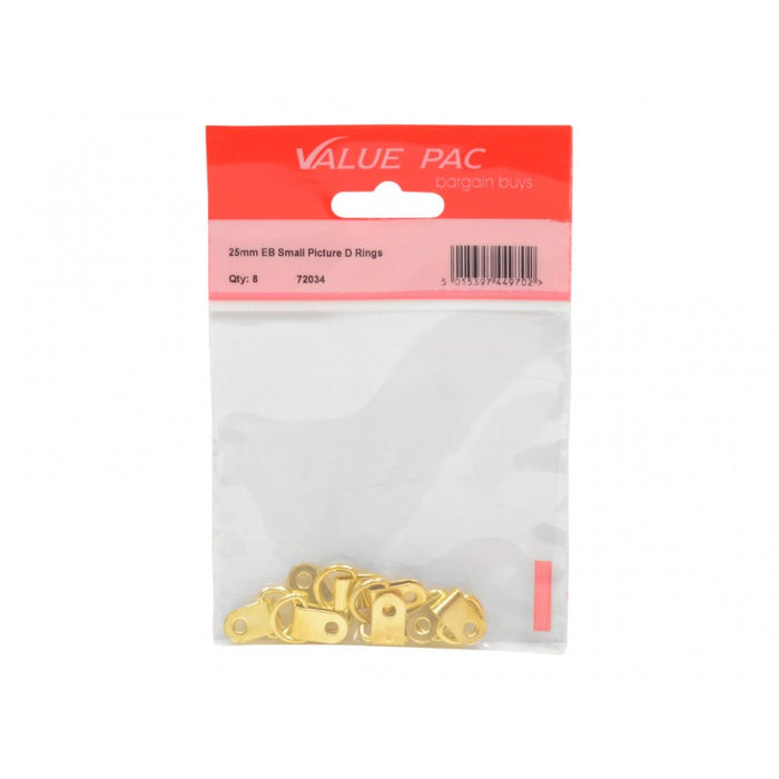 25mm EB Small Picture D Rings 6pk