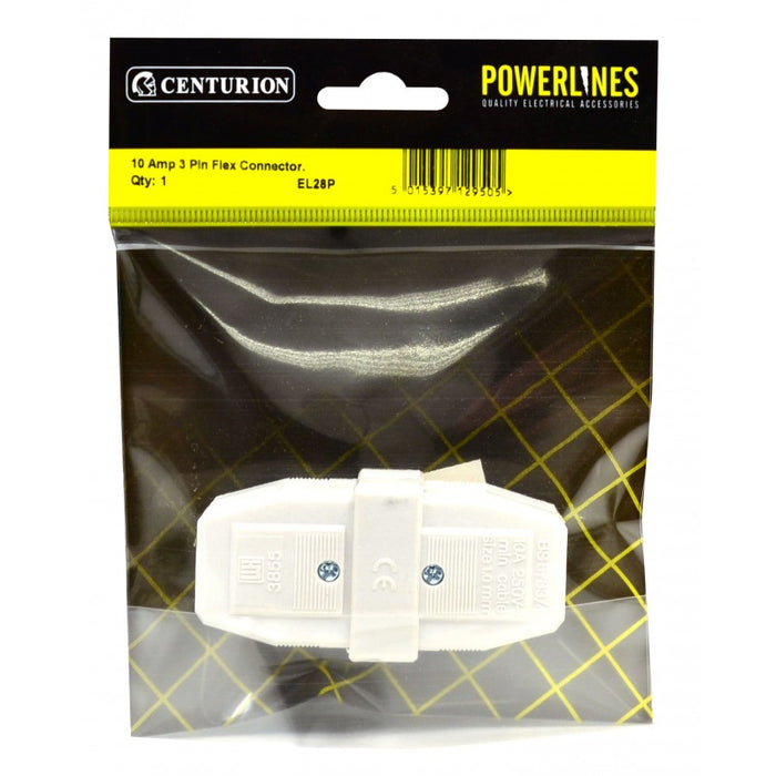 10 Amp 3 Pin Male/Female Flex Connector