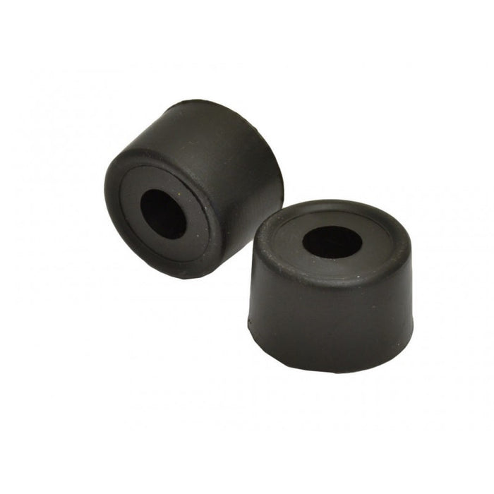 Large Black Plastic Door Stops 2pk