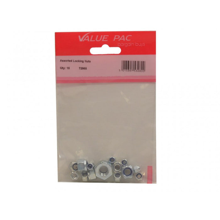 Assorted Locking Nuts 10pk