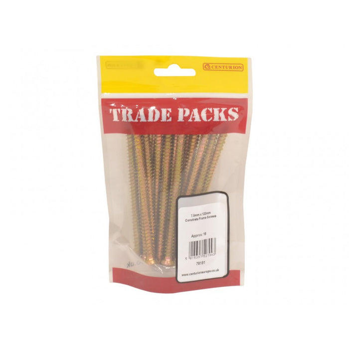 Concrete Frame Screws - ZYP - 7.5mm x 122mm (18 PK)