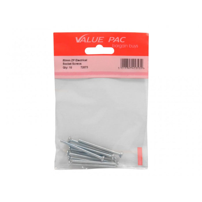 M3.5 x 50mm ZP Electrical Switch & Socket Screws