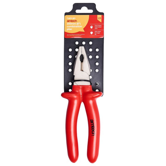 8" Combination Plier  - Slip Guard Handle