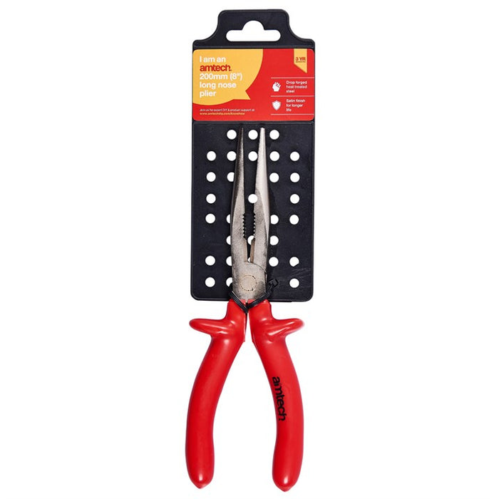 8" Long Nose Plier - Slip Guard Handle