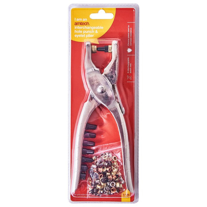Interchangeable Hole Punch & Eyelet Plier
