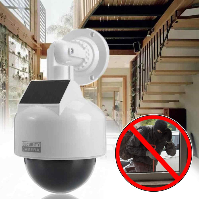 Solar Powered Dummy Speed Dome Camera