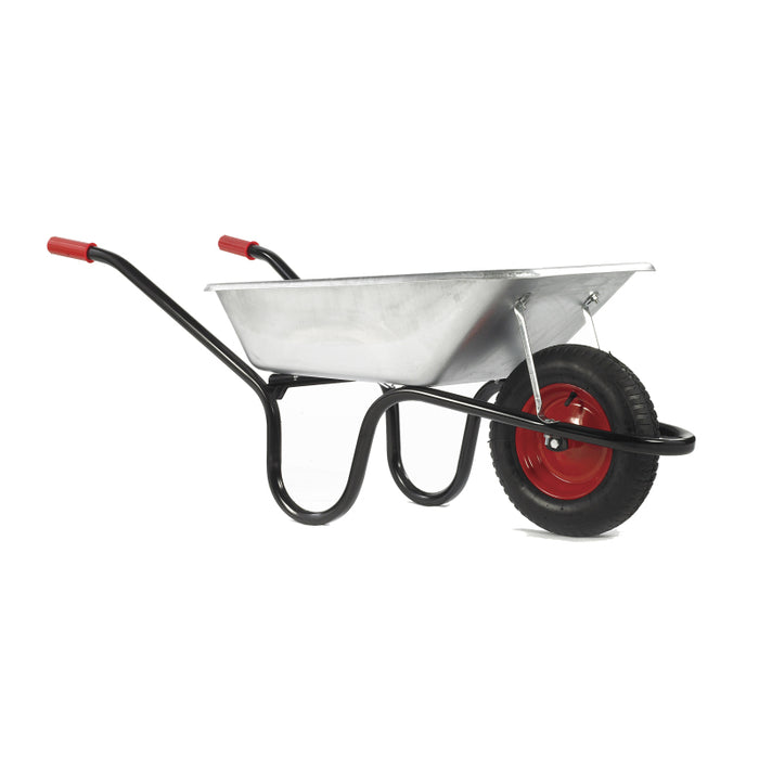 Camden Classic Galvanised Pneumatic Wheelbarrow - 85L Wheel Barrow