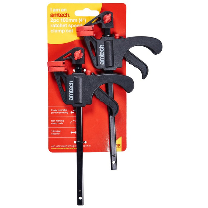 2pc 4'' Ratchet Speed Clamp