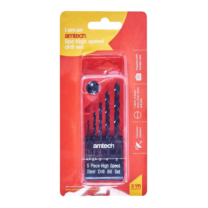 5pc Hss Drill Set