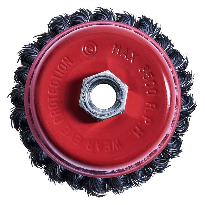 4" (100mm) Twist Knot Wire Cup Brush
