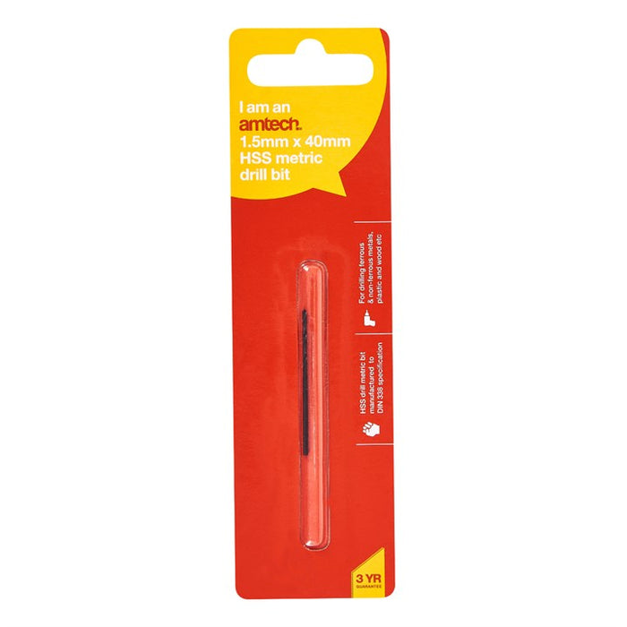 Hss Metric Drill Bit 1.5mm X 40mm