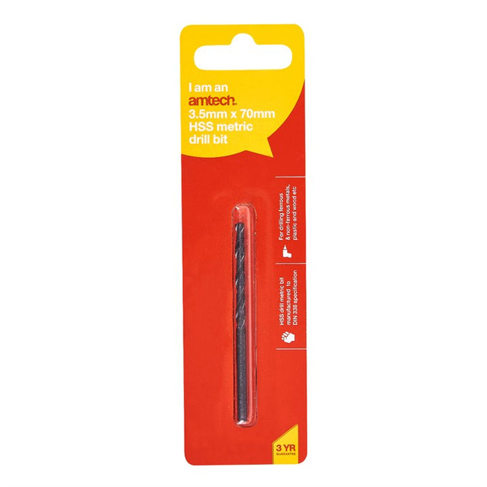 Hss Metric Drill Bit 3.5mm X 70mm