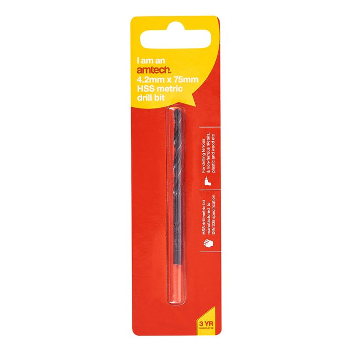 Hss Metric Drill Bit 4.2mm X 75mm