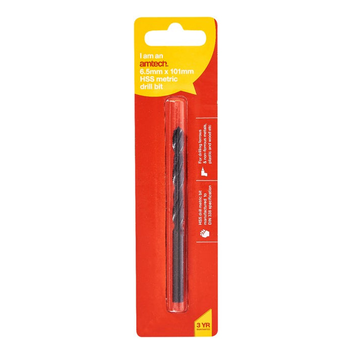 Hss Metric Drill Bit 6.5mm X 101mm