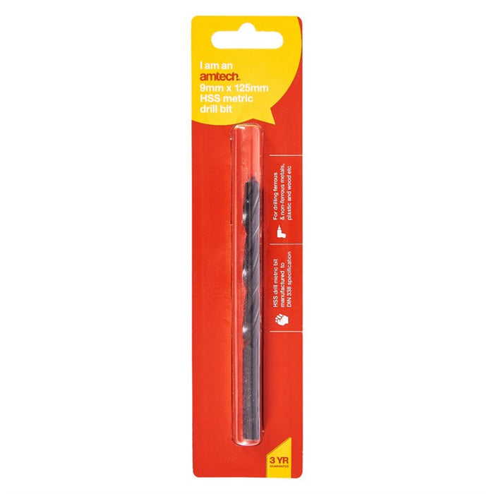 Hss Metric Drill Bit 9mm X 125mm