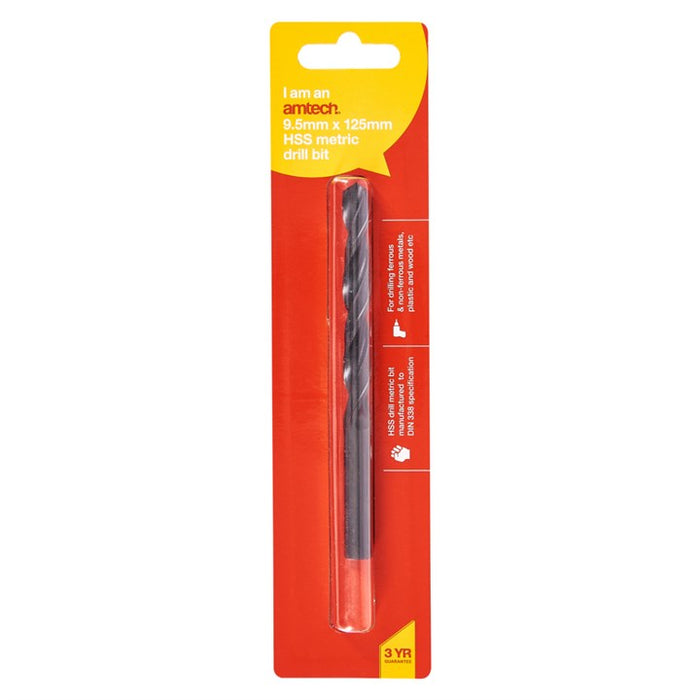 Hss Metric Drill Bit 9.5mm X 125mm