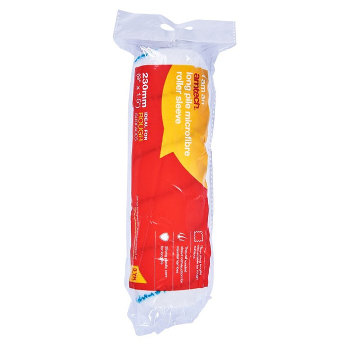 9" X 1.5" Long Pile (18mm) Roller Sleeve - Microfibre