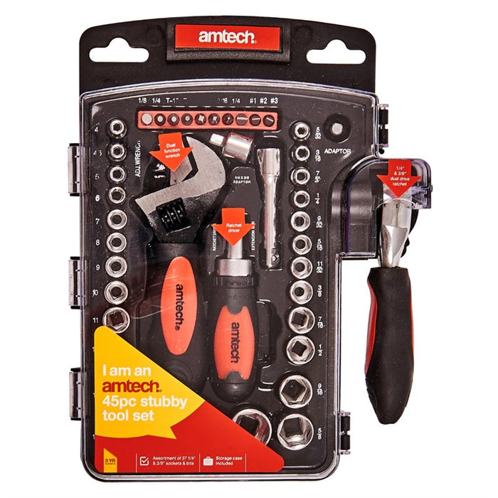 45pc Stubby Tool Set