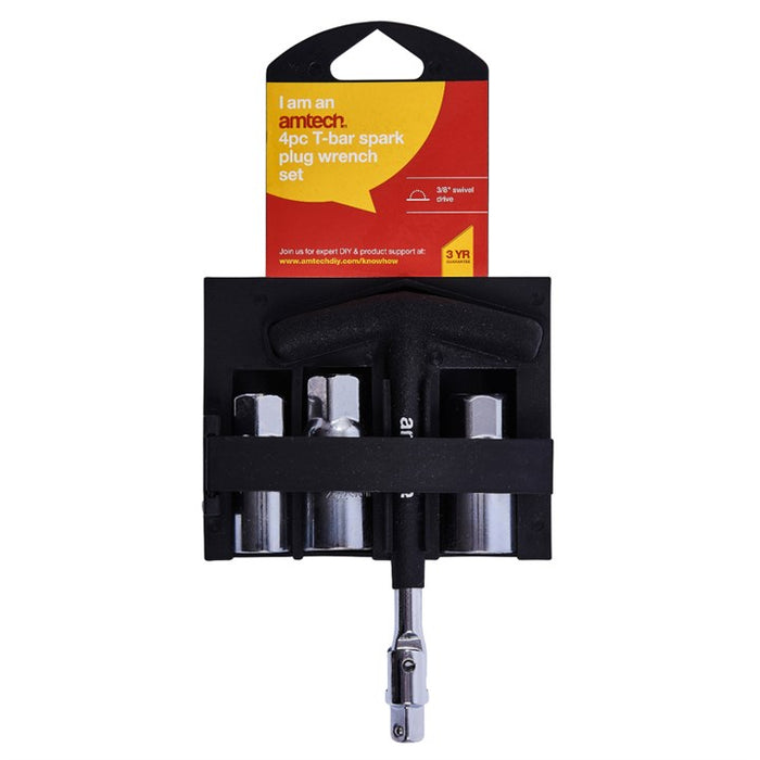 4pc T Bar Spark Plug Wrench Set