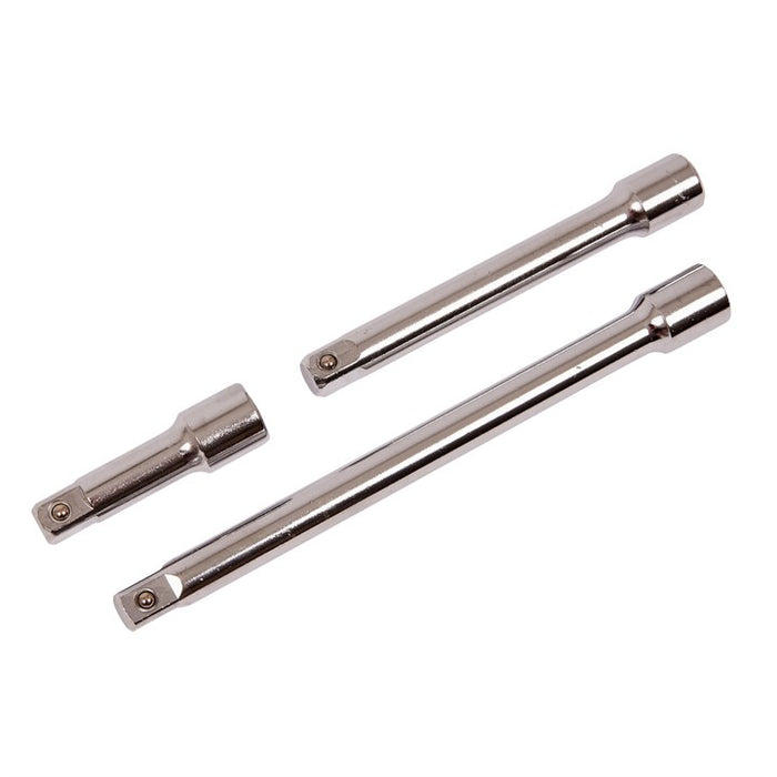 3pc 1/2''Drive 75, 150, 225mm Extension Bar Set