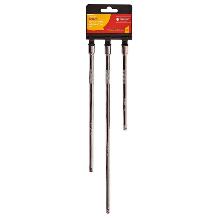 3pc 1/4" Drive Extension Bar Set