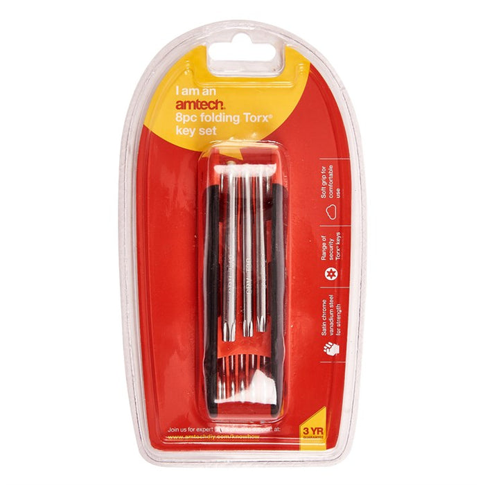 8pc Folding Torx Key Set