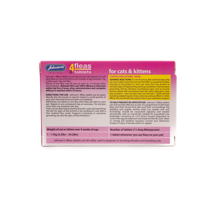 4Fleas Tabblets For Cats & Kittens 3pack