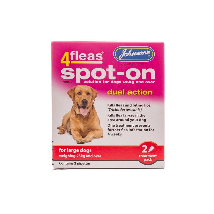 4Fleas Spot-On For Large Dogs Over 25Kg