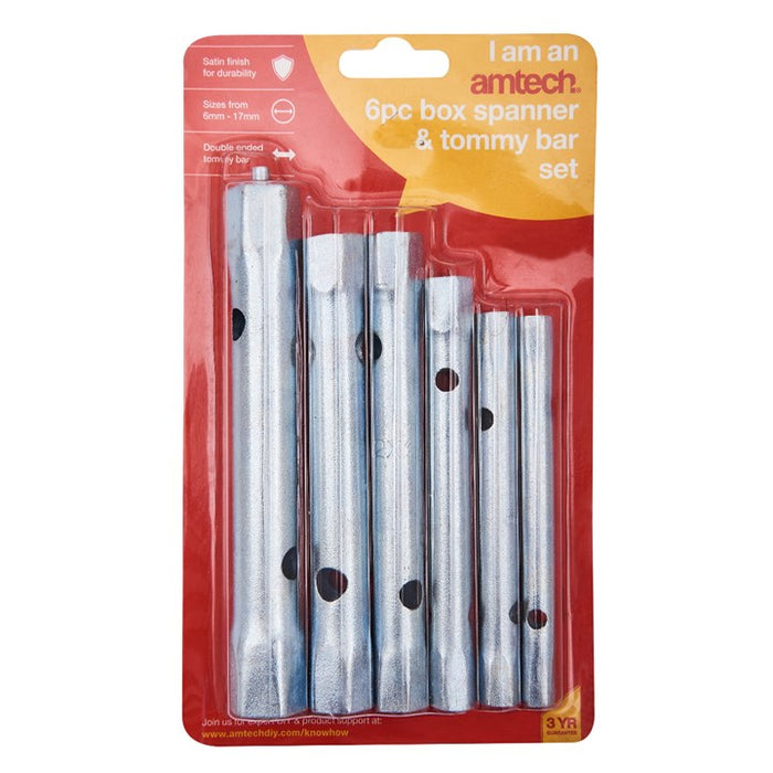 6pc Box Spanner & Tommy Bar
