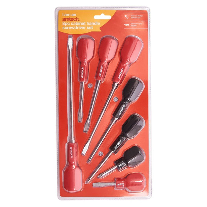 8pc Cabinet Handle Screwdriver Set
