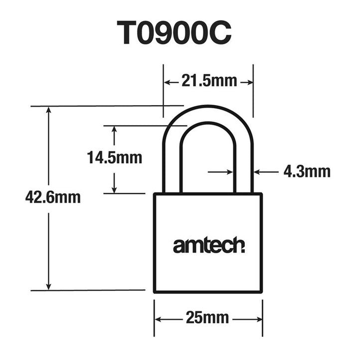 25mm Brass Padlock
