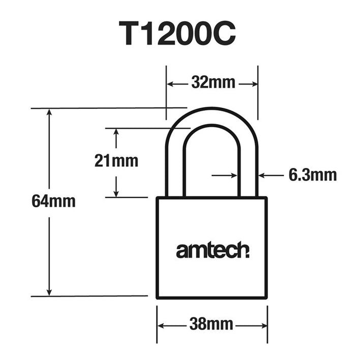38mm Brass Padlock