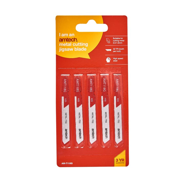 5pc Metal Jigsaw Blade Set (AMT118G )