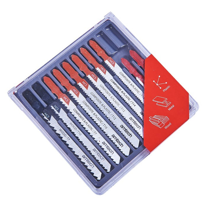 10pc Mixed Jigsaw Blades - T-Slot Fitting