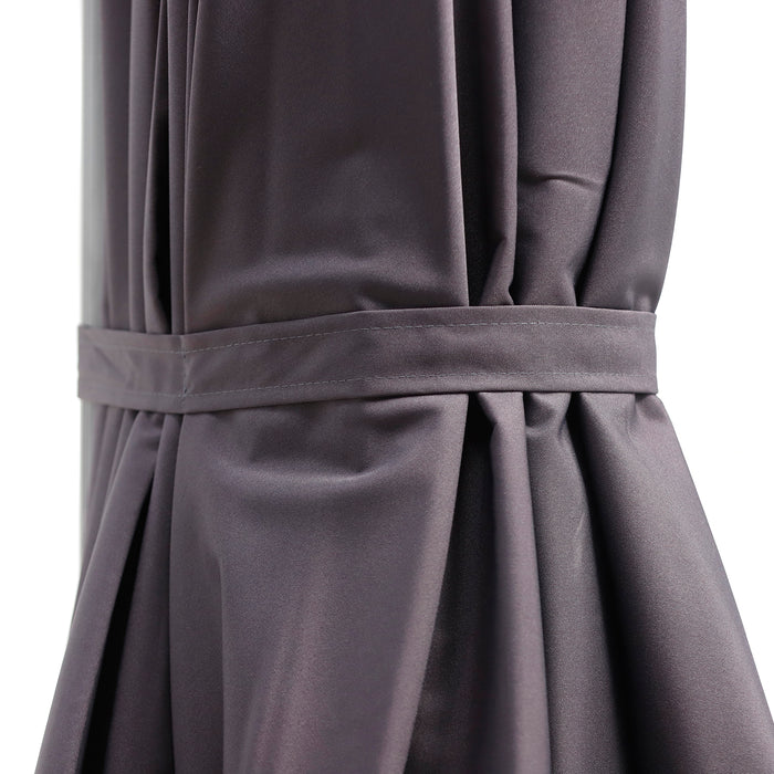 Pagoda 2.5M Square Parasol Grey