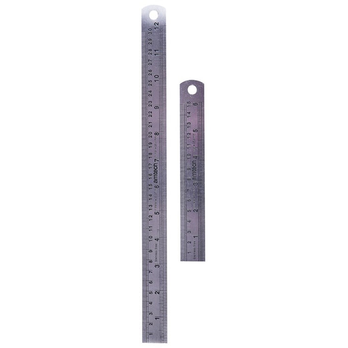 2pc Steel Rule Set